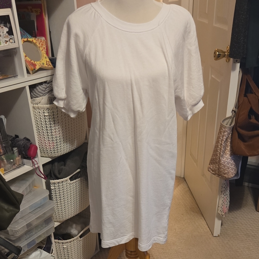Z Supply White Sweatshirt Dress - Size M